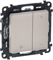 Светорегулятор нажимной без рамки Legrand Valena Life 5-400Вт слоновая кость картинка